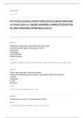 TEAS EXAM A&plus; GRADE ASSURED COMPLETE SOLUTIONS AND VERIFIED ANSWERS