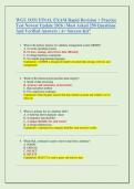 WGU D351 FINAL EXAM Rapid Revision &plus; Practice &NewLine;Test Newest Update 2026 &vert; Most Asked 250 Questions &NewLine;And Verified Answers &vert; A&plus; Success Kit&rdquo;