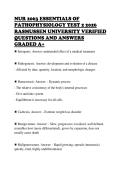 NUR 2063 ESSENTIALS OF&NewLine;PATHOPHYSIOLOGY TEST 2 2026&NewLine;RASMUSSEN UNIVERSITY VERIFIED&NewLine;QUESTIONS AND ANSWERS&NewLine;GRADED A&plus;&NewLine;