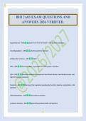 BIO 2A03 EXAM QUESTIONS AND&NewLine;ANSWERS 2026 VERIFIED&period;