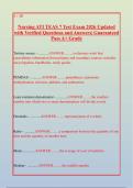 ATI TEAS 7 Nursing Exam 2026 Study Guide &vert; Updated Practice Test with Questions&comma; Answers & Detailed Explanations