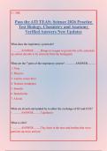 Pass the ATI TEAS Science 2026 Practice Test Study Guide &vert; Biology&comma; Chemistry & Anatomy Review with Questions and Explanations&NewLine;