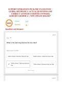 SUPPORT OPERATIONS PH II &lpar;PRE EXAM STUDY GUIDE&rpar;&comma; SPO PHASE 1 ACTUAL QUESTIONS AND CORRECT ANSWERS &lpar;VERIFIED ANSWERS&rpar; ALREADY GRADED A&plus; &vert; NEW UPDATE 2026&sol;2027 