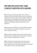 NUR 2488 2026 EXAM STUDY GUIDE&NewLine;COMPLETE QUESTIONS WITH ANSWERS&NewLine;