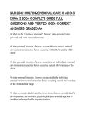 NUR 2502 MULTIDIMENSIONAL CARE III MDC 3&NewLine;EXAM 2 2026 COMPLETE GUIDE FULL&NewLine;QUESTIONS AND VERIFIED 100&percnt; CORRECT&NewLine;ANSWERS GRADED A&plus;