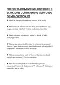 NUR 2502 MULTIDIMENSIONAL CARE III MDC 3&NewLine;EXAM 2 2026 COMPREHENSIVE STUDY GUIDE&NewLine;SOLVED QUESTION SET&NewLine;
