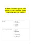 PJM ARE Project Management - Set 1 &lpar;updated 2026&rpar; with all Correct & 100&percnt; Verified Answers &vert;Already Graded A&plus;