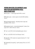 NFHS SOCCER EXAMPREP 2026&NewLine;SOLVED QUESTIONS FULL&NewLine;SOLUTION SET&NewLine;