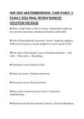 NUR 2502 MULTIDIMENSIONAL CARE III MDC 3&NewLine;EXAM 2 2026 FINAL REVIEW BUNDLED&NewLine;SOLUTION PACKAGE&NewLine;
