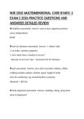 NUR 2502 MULTIDIMENSIONAL CARE III MDC 3&NewLine;EXAM 2 2026 PRACTICE QUESTIONS AND&NewLine;ANSWERS DETAILED REVIEW&NewLine;