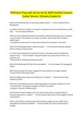 PMI Exam Prep with all Correct & 100&percnt; Verified Answers &vert;Latest Version &vert;Already Graded A&plus;