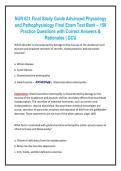  Grand Canyon University NUR 631 Advanced Physiology and Pathophysiology EXAM BOTH MIDTERM AND FINAL 5 GOOD VERSIONS 