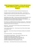 Project Management &lpar;Chapters 1-5&rpar; Test with all Correct & 100&percnt; Verified Answers &vert;Latest Version &vert;Already Graded A&plus;