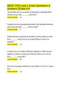 NICET FAS Level 1 Exam Questions & Answers &lpar;Grade A&plus;&rpar;&period;docx&NewLine;&NewLine;