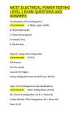 NICET ELECTRICAL POWER TESTING LEVEL 1 EXAM QUESTIONS AND ANSWERS&period;docx&NewLine;&NewLine;