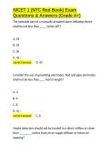 NICET 1 &lpar;NTC Red Book&rpar; Exam Questions & Answers &lpar;Grade A&plus;&rpar;&period;docx&NewLine;&NewLine;