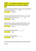 NICET - Fire Alarm Systems &lpar;Level 2&rpar; Exam Questions & Answers &lpar;Grade A&plus;&rpar;&period;docx&NewLine;&NewLine;