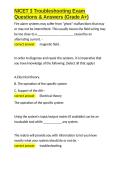 NICET 3 Troubleshooting Exam Questions & Answers &lpar;Grade A&plus;&rpar;&period;docx&NewLine;&NewLine;