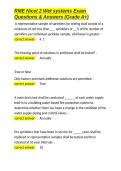 RME Nicet 2 Wet systems Exam Questions & Answers &lpar;Grade A&plus;&rpar;&period;docx&NewLine;&NewLine;