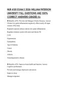 NUR 6130 EXAM 2 2026 WILLIAM PATERSON&NewLine;UNIVERSITY FULL QUESTIONS AND 100&percnt;&NewLine;CORRECT ANSWERS GRADED A&plus;