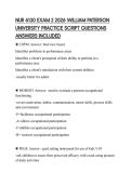 NUR 6130 EXAM 2 2026 WILLIAM PATERSON&NewLine;UNIVERSITY PRACTICE SCRIPT QUESTIONS&NewLine;ANSWERS INCLUDED&NewLine;
