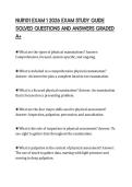 NUR101 EXAM 1 2026 EXAM STUDY GUIDE&NewLine;SOLVED QUESTIONS AND ANSWERS GRADED&NewLine;A&plus;
