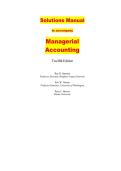 SOLUTIONS MANUAL&colon; Managerial Accounting &lpar;12th Edition&rpar; by Garrison&comma; Noreen&comma; and Brewer