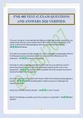 PNR 408 TEST &num;2 EXAM QUESTIONS&NewLine;AND ANSWERS 2026 VERIFIED&period;