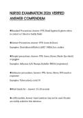 NUR150 EXAMINATION 2026 VERIFIED&NewLine;ANSWER COMPENDIUM&NewLine;