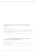 MIE 330 HUMAN RESOURCE QUESTIONS WITH CORRECT ANSWERS