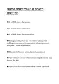 NUR150 SCRIPT 2026 FULL SOLVED&NewLine;CONTENT&NewLine;