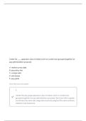 MIE 330 TEST 1 CONNECT QUESTIONS WITH CORRECT ANSWERS