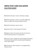 NUR155 STUDY GUIDE 2026 MASTER&NewLine;SOLUTION DIGEST&NewLine;