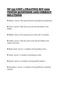 NP 235 UNIT 4 PRACTICE SET 2026&NewLine;TESTED QUESTIONS AND CORRECT&NewLine;SOLUTIONS