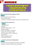 NSG 121 Health Assessment Herzing Final Exam Review &vert; Questions with Complete Solutions