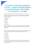 NU664 Exam 1 Study Guide Actual Exam 2026&sol;2027 &ndash; Complete Exam-Style Questions with Detailed Rationales &vert; 100&percnt; Verified &ndash; Pass Guaranteed &ndash; A&plus; Graded&NewLine;&NewLine;