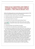 NURS 316 Unit 7 QUESTIONS AND CORRECT ANSWERS PLUS RATIONALE &lpar;VERIFIED ANSWERS&rpar; ALREADY GRADED A&plus; &vert; NEW UPDATE 2026&sol;2027 &vert; WCU