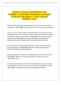 NURS 316 EXAM 2 QUESTIONS AND CORRECT ANSWERS &lpar;VERIFIED ANSWERS&rpar; ALREADY GRADED A&plus; &vert; NEW UPDATE 2026&sol;2027 &vert; WCU