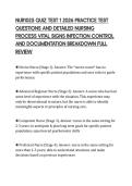 NUR1025 QUIZ TEST 1 2026 PRACTICE TEST&NewLine;QUESTIONS AND DETAILED NURSING&NewLine;PROCESS VITAL SIGNS INFECTION CONTROL&NewLine;AND DOCUMENTATION BREAKDOWN FULL&NewLine;REVIEW