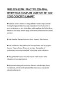 NURS 3016 EXAM 1 PRACTICE 2026 FINAL&NewLine;REVIEW PACK COMPLETE QUESTION SET AND&NewLine;CORE CONCEPT SUMMARY