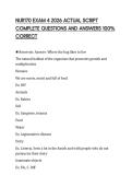 NUR170 EXAM 4 2026 ACTUAL SCRIPT&NewLine;COMPLETE QUESTIONS AND ANSWERS 100&percnt;&NewLine;CORRECT&NewLine;