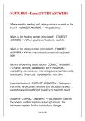 NUTR-1020 - Exam 1 WITH ANSWERS