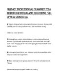 NUR2407 PROFESSIONAL EXAMPREP 2026&NewLine;TESTED QUESTIONS AND SOLUTIONS FULL&NewLine;REVIEW GRADED A&plus;