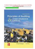 Test Bank for Principles of Auditing and Other Assurance Services 22nd Edition by Ray Whittington&comma; Kurt Pany