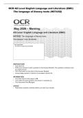 OCR AS Level English Language and Literature &lpar;EMC&rpar;&NewLine; The language of literary texts &lpar;H074&sol;02&rpar;