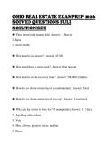 OHIO REAL ESTATE EXAMPREP 2026&NewLine;SOLVED QUESTIONS FULL&NewLine;SOLUTION SET