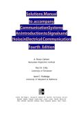 Solutions Manual for Communication Systems&colon; An Introduction to Signals and Noise in Electrical Communication&comma; 4th Edition by A&period; Bruce Carlson&comma; Paul B&period; Crilly&comma; and Janet C&period; Rutledge&NewLine;
