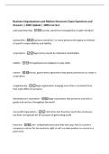 Business Organizations and Market Structures Exam Questions and&NewLine;Answers &vert; 2026 Update &vert; 100&percnt; Correct&period;