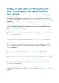Barkley 3P Exam PREP Exam 400 Questions with &NewLine;100&percnt; Correct Answers &vert; Latest Version &lpar;2026&sol;2027&rpar; &NewLine;Expert Verified 