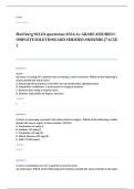med surg EXAM A&plus; GRADE ASSURED COMPLETE SOLUTIONS AND VERIFIED ANSWERS